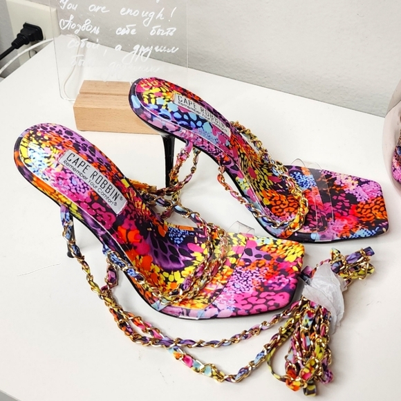 NEW Cape Robbin Pink and Purple Stiletto Heels 7.5 (FAST SHIPPING) - Picture 3 of 7